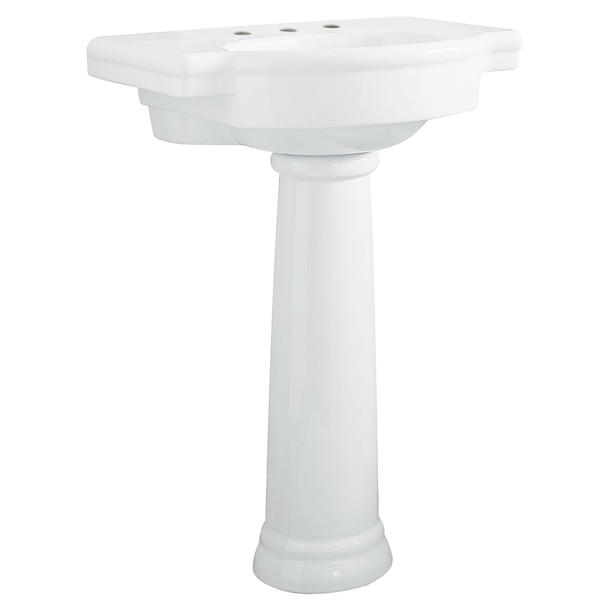 Retrospect® 8-Inch Widespread Pedestal Sink Top and Leg Combination